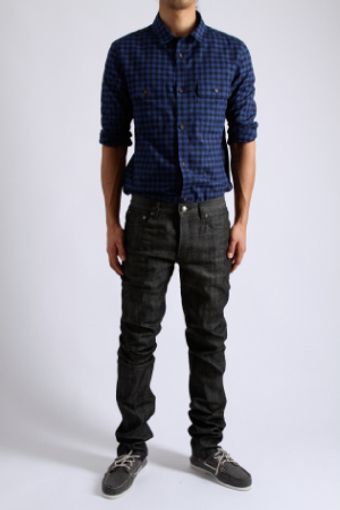  Petit Standard Jeans - Black Raw Denim 