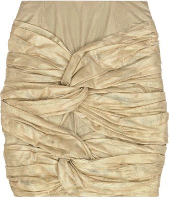 Burberry Prorsum Knotted Metallic Tulle Skirt - Lyst