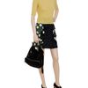 Marni Contrasting Silk Skirt in Black - Lyst