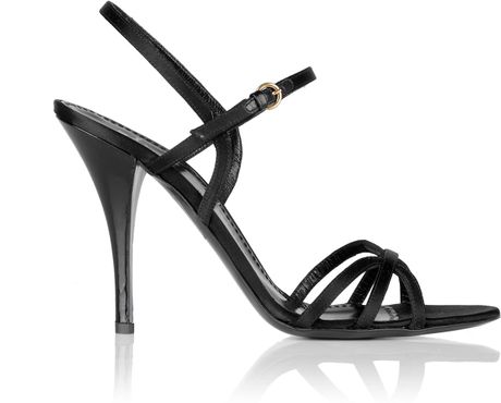 Moschino Cheap  Chic Black Strappy High Heel Sandal in Black | Lyst