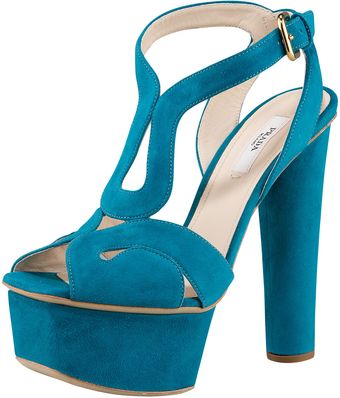 Prada Platform Sandal - Lyst