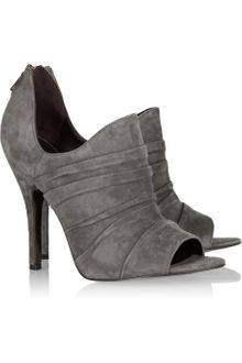 Elizabeth And James Gathered Suede Ankle Boots - Lyst