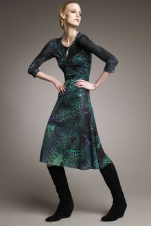 Emilio Pucci Mixed-print Keyhole Dress - Lyst