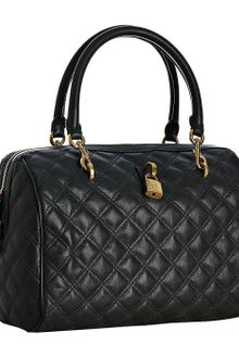 Marc Jacobs Black Quilted Leather Westside Boston Bag - Lyst
