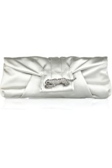 Valentino Jaguar-embellished Satin Clutch - Lyst