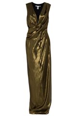 Diane Von Furstenberg Isadora Metallic Dress