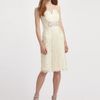 Badgley Mischka Strapless Lace Cocktail Dress in White (ivory) - Lyst