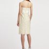 Badgley Mischka Strapless Lace Cocktail Dress in White (ivory) - Lyst