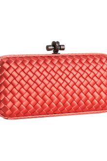 Bottega Veneta Magma Woven Satin Ayers Stretch Knot Clutch - Lyst