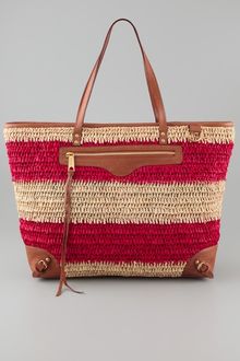 Rebecca Minkoff Endless Love Straw Tote - Lyst