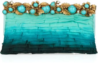 Valentino Embellished Ombré Chiffon Clutch - Lyst