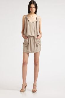 BCBGMAXAZRIA Trudy Blouson-waist Mini Dress - Lyst
