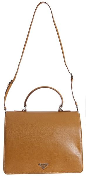 prada tan leather bag