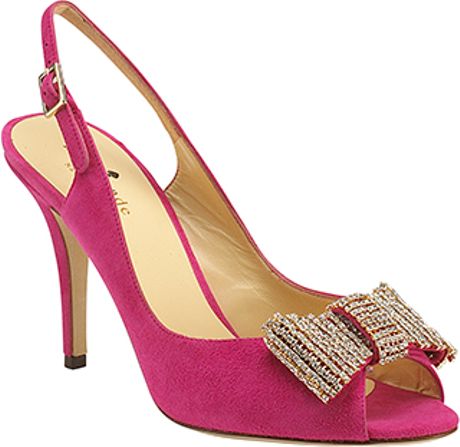 fuschia slingbacks