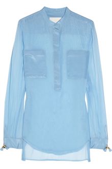 3.1 Phillip Lim Silk-chiffon Shirt - Lyst