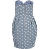 Aryn K. Aryn K Womens Polka Dot Strapless Dress  Blue Multi in Blue - Lyst