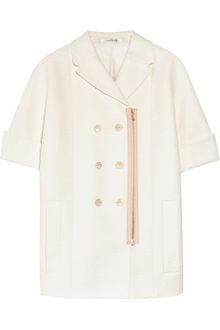 Carven Bouclé Cotton and Silk-blend Coat - Lyst