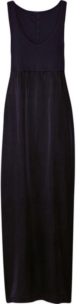 James Perse Cotton and Silk-blend Maxi Dress - Lyst
