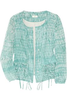 J.Crew Frye Tie-dye Cooper Silk-chiffon Jacket - Lyst