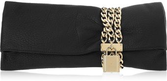 Jimmy Choo Chandra Chain-detailed Leather Clutch - Lyst