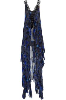 Julien Macdonald Peignoir Silk-chiffon Gown - Lyst