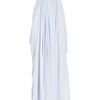 Marchesa Embellished Silkchiffon Strapless Gown in Blue (lavender) - Lyst