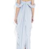 Marchesa Embellished Silkchiffon Strapless Gown in Blue (lavender) - Lyst