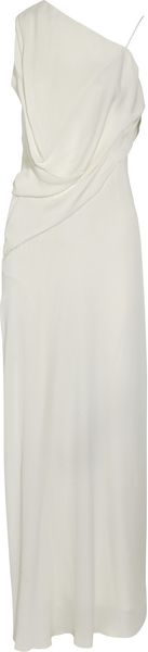 Max Azria Asymmetric Silk Crepe De Chine Gown - Lyst