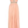 Rachel Gilbert Samara Embellished Silkchiffon Gown in Pink (silver) - Lyst