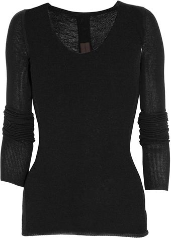 Rick Owens Fineknit Cashmere Sweater - Lyst