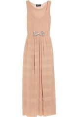 Sonia Rykiel Belted Crepe-georgette Gown