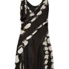Zac Posen Printed Silkchiffon and Mesh Dress in Black - Lyst