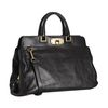 Prada Black Leather Convertible Top Frame Satchel in Black - Lyst