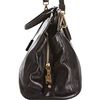 Prada Black Leather Convertible Top Frame Satchel in Black - Lyst