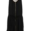 A.l.c. Marni Drawstring Silk Dress in Black - Lyst