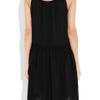 A.l.c. Marni Drawstring Silk Dress in Black - Lyst