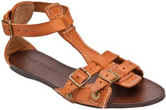 Burberry Prorsum Aviator Flat Sandals - Lyst