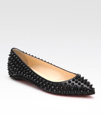Christian Louboutin Pigalle Spike Flats - Lyst