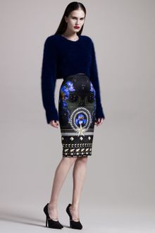 Givenchy Panther-print Pencil Skirt - Lyst
