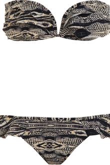 Zimmermann Frill Bandeau Bikini - Lyst