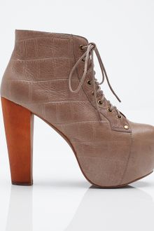 Jeffrey Campbell Lita in Croc - Lyst