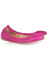 Jil Sander Leather Ballerina Flats