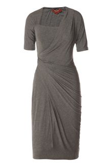 Max Mara Studio Short Sleeve Jersey Dress - Lyst