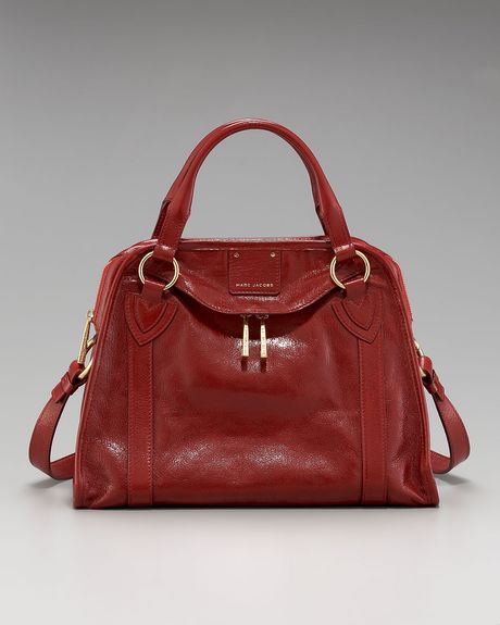 Marc Jacobs Classic Satchel in Black (red) - Lyst