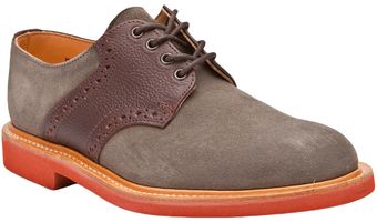 Bass Weejuns Suede Saddle Shoes - Lyst