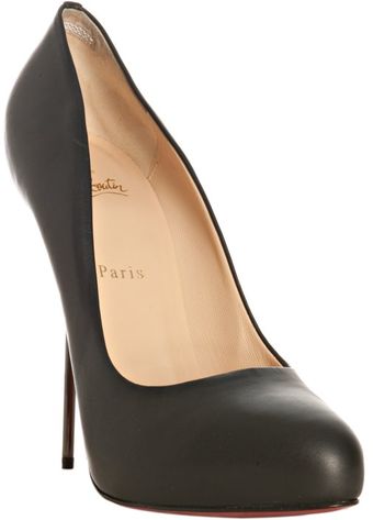 Christian Louboutin Black Leather Big Lips 120 Spike Heel Pumps - Lyst