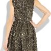 Adam Foldedsequin Silkorganza Dress in Black - Lyst