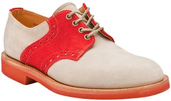 Bass Weejuns Suede Saddle Shoes - Lyst