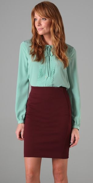 Diane Von Furstenberg Pwerleena Blouse - Lyst