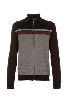 Gucci Zip Front Cardigan - Lyst